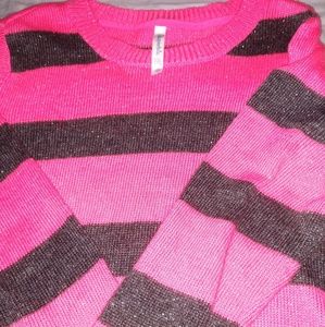 Pink and silver sweater